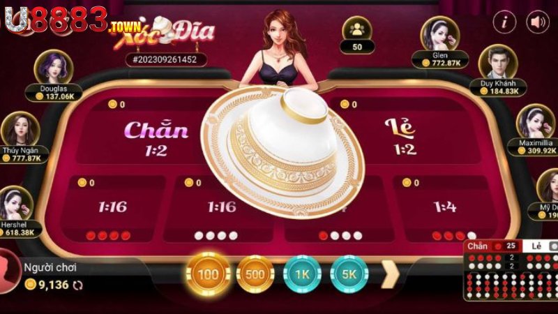 Xác định kết quả trong xóc đĩa U888